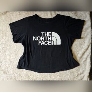 The North Face Women's Black Tee with White Logo